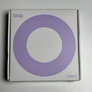 Loop Unisex Silicone Quiet 2 Earplugs Noise Reduction OS Violet New Open Box